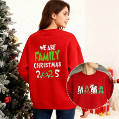 Personalized Grinch-themed family T-shirts, sweatshirts, and hoodies – double-sided print