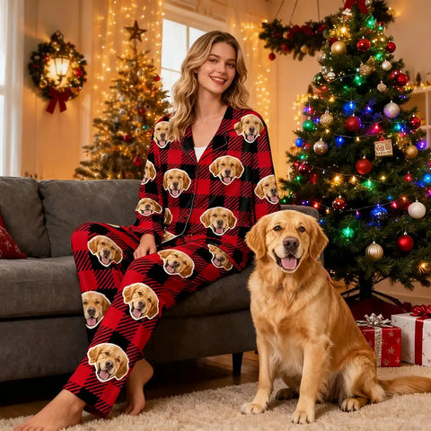 Custom Photo Family Pajamas – Personalized Christmas Sleepwear