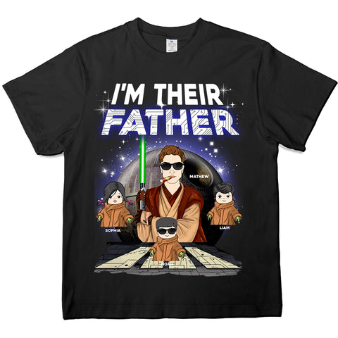 Camiseta personalizada "Papá legendario": regalo personalizado del Día del Padre para el mejor héroe del mundo, hecho por niños.