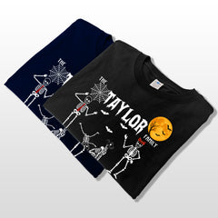 Personalized Halloween Skeleton family T-Shirts, Sweatshirts & Hoodies – Custom Names & Last Name