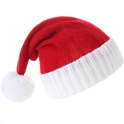 Classic Velvet Christmas Santa Hat – Unisex Holiday Santa Claus Hat for Party & New Year