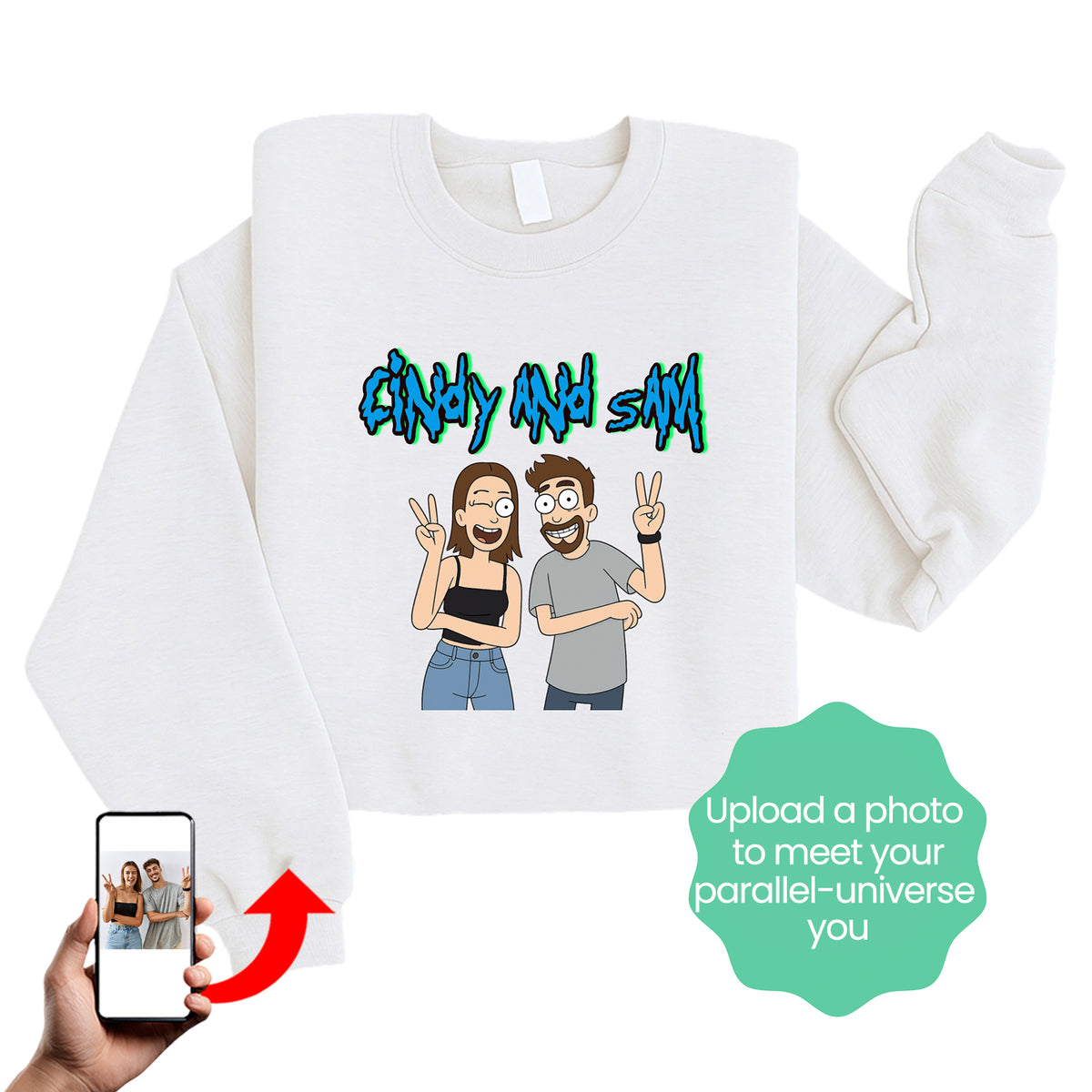 Custom Earth137 Parallel Universe T-Shirts & Hoodies/Sweatshirts – Personalized Cartoon Portrait Gifts for Friends, Family, or Couples