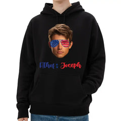 Camiseta personalizada con foto del 4 de julio: camiseta personalizada del Día de la Independencia con tu cara o imagen 