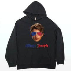 Camiseta personalizada con foto del 4 de julio: camiseta personalizada del Día de la Independencia con tu cara o imagen 