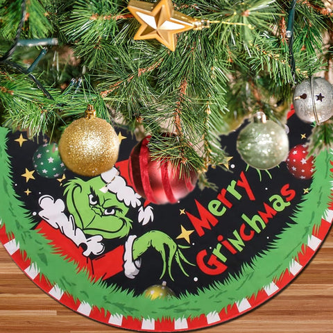 48 Inch Christmas Tree Skirt Collar – Soft Farmhouse Holiday Decor for Christmas Tree & Party Decoration