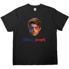 Camiseta personalizada con foto del 4 de julio: camiseta personalizada del Día de la Independencia con tu cara o imagen 