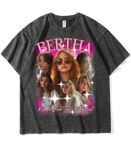 Personalized 90s Rap Tee – Vintage Washed T-Shirt for Music Fans & Pet Parents