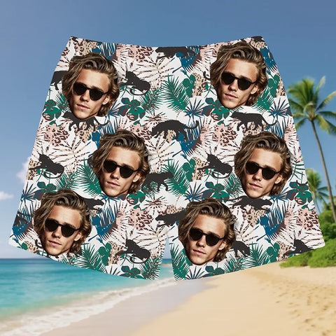 Custom Face Beach Shorts – Hilarious Personalized Summer Wear