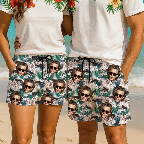 Custom Face Beach Shorts – Hilarious Personalized Summer Wear